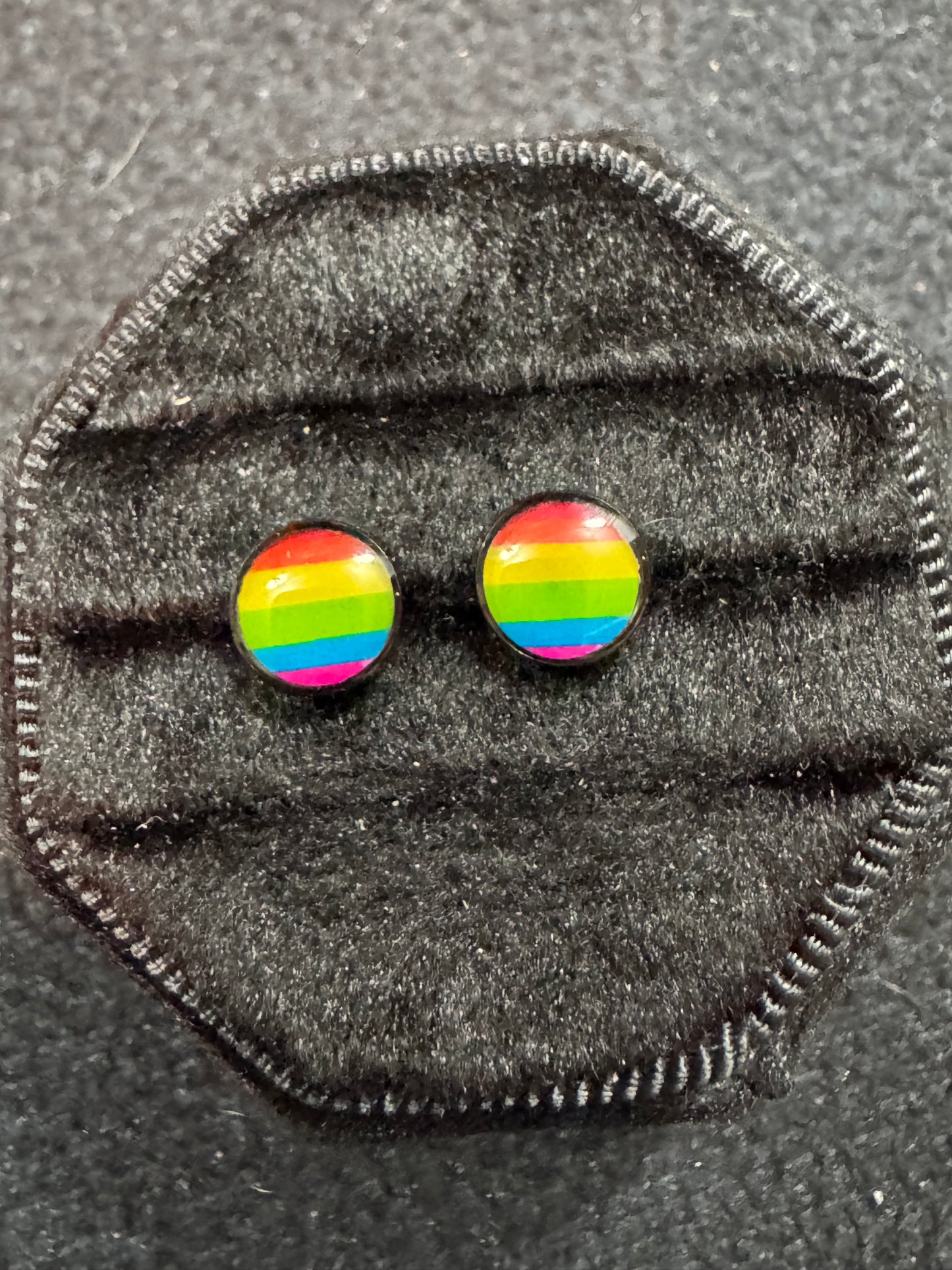 Curated Sleek Pride Black Tone Twistback Earrings – Subtle & Edgy