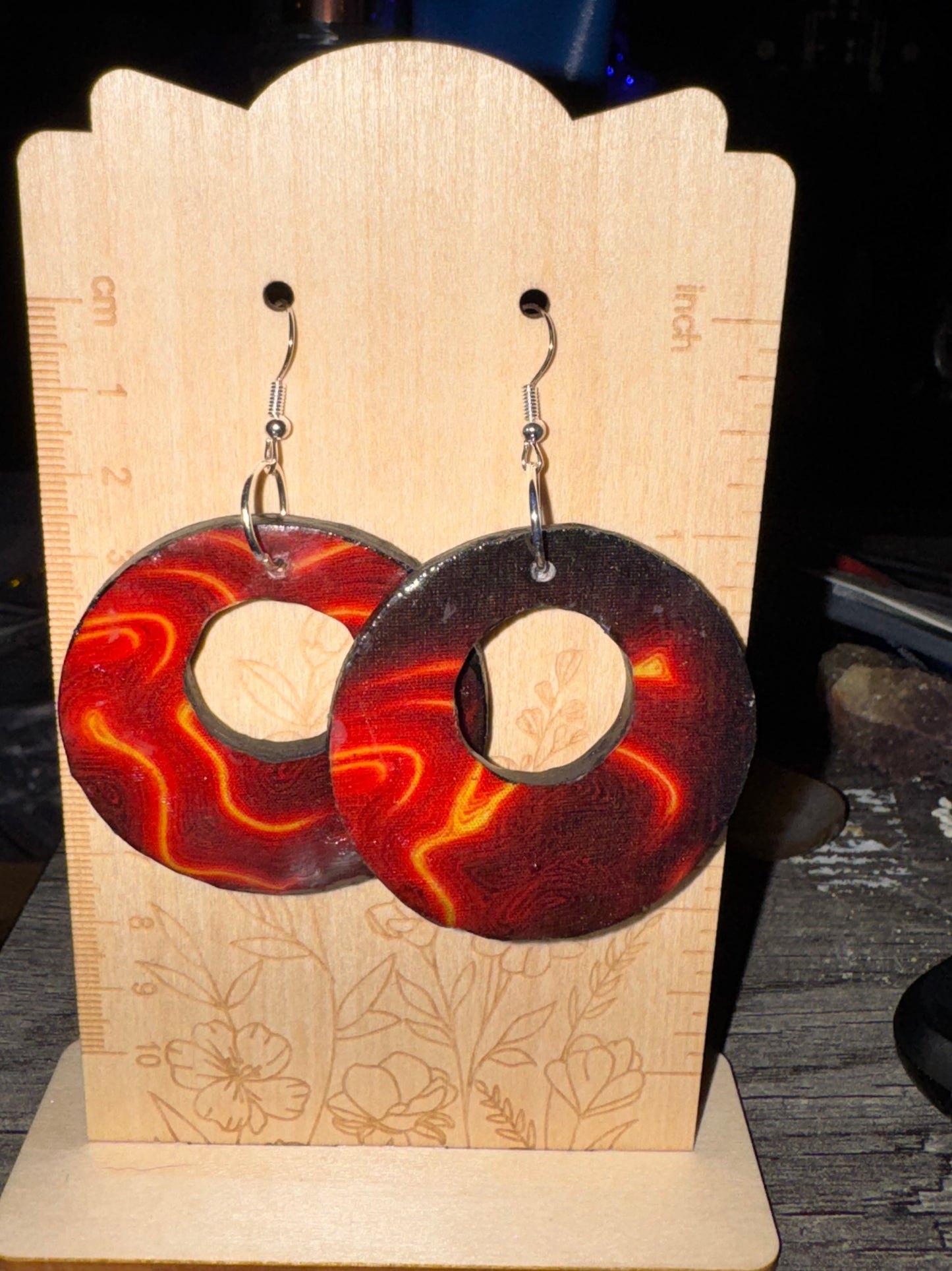 Handmade Galaxy Glow Statement Earrings