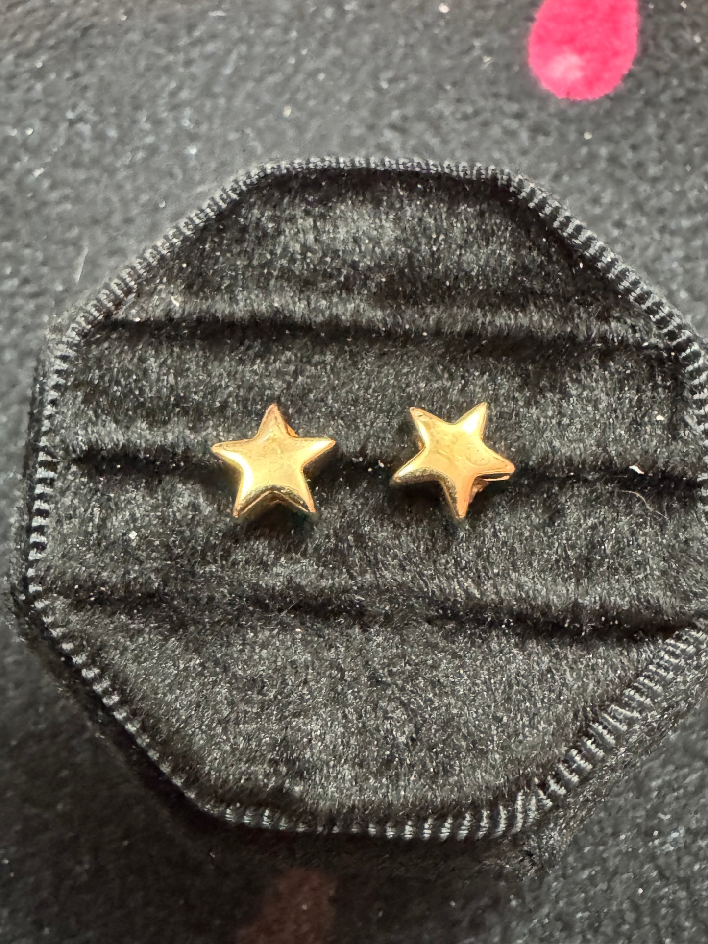 Handmade Golden Hematite Stud Earrings