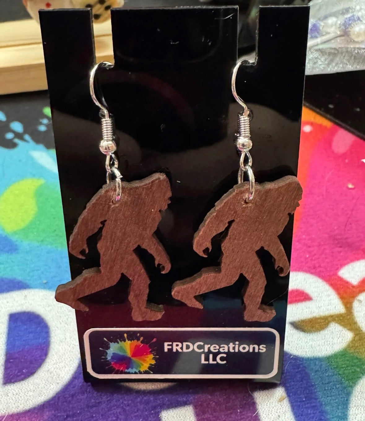 Bigfoot earrings