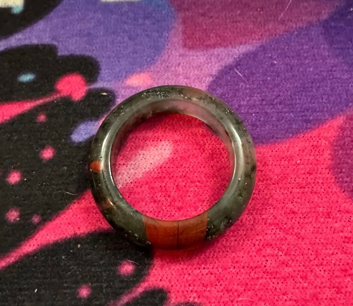 Bloodstone Crystal Ring