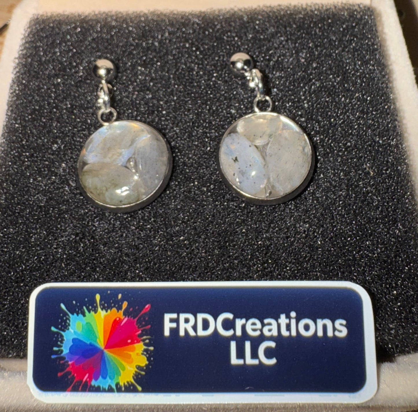 Handmade Flashy Labradorite Earrings