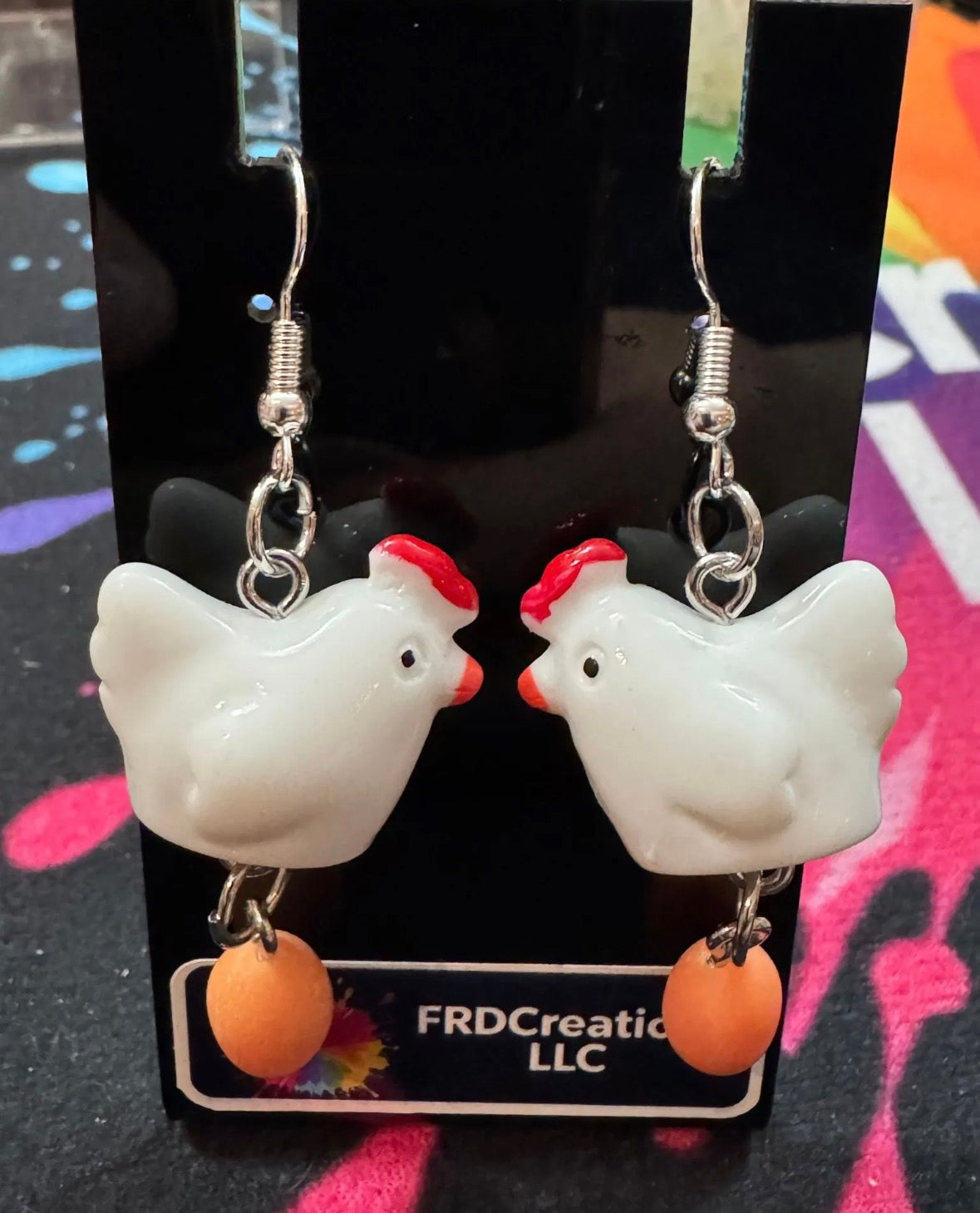Chicken and Egg Earrings