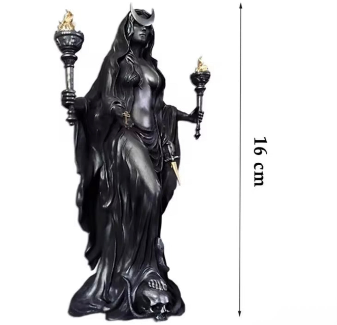 Dark Goddess Resin Sculpture