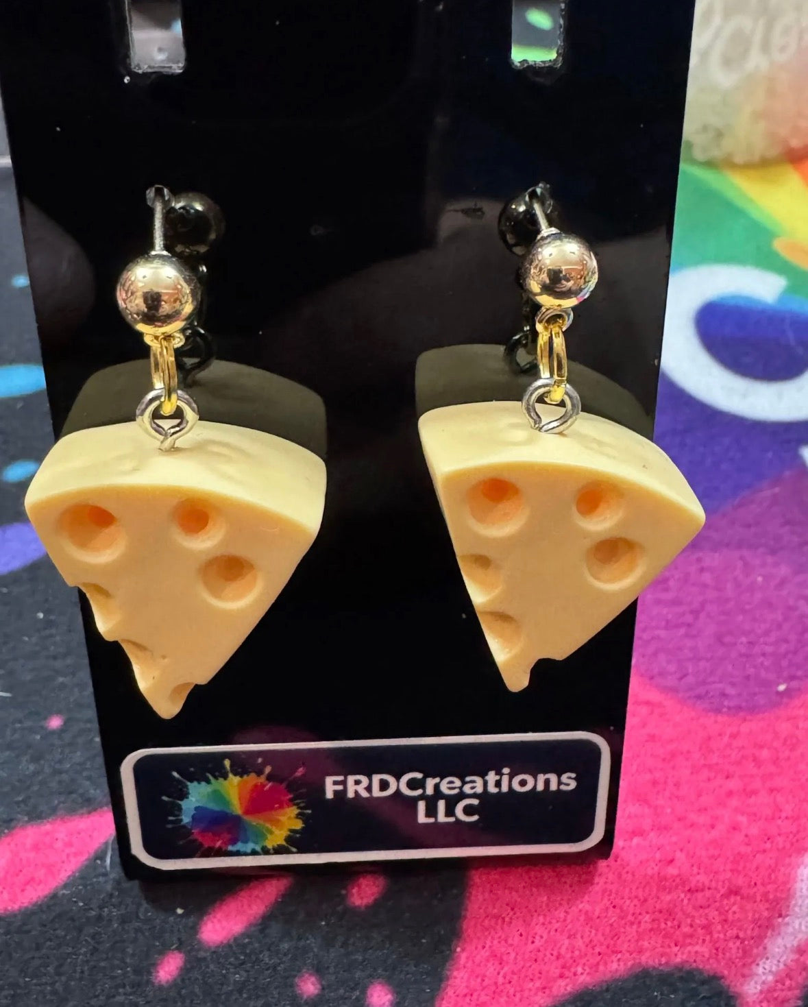 Cheese Wedge Earrings