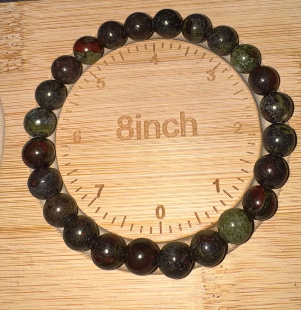 Handmade Dragon Blood Stone Bracelet