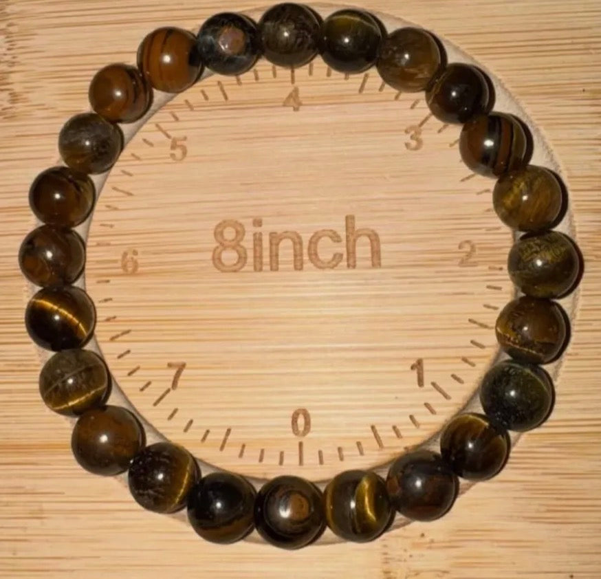 Handmade Tiger’s Eye Elastic Bracelet