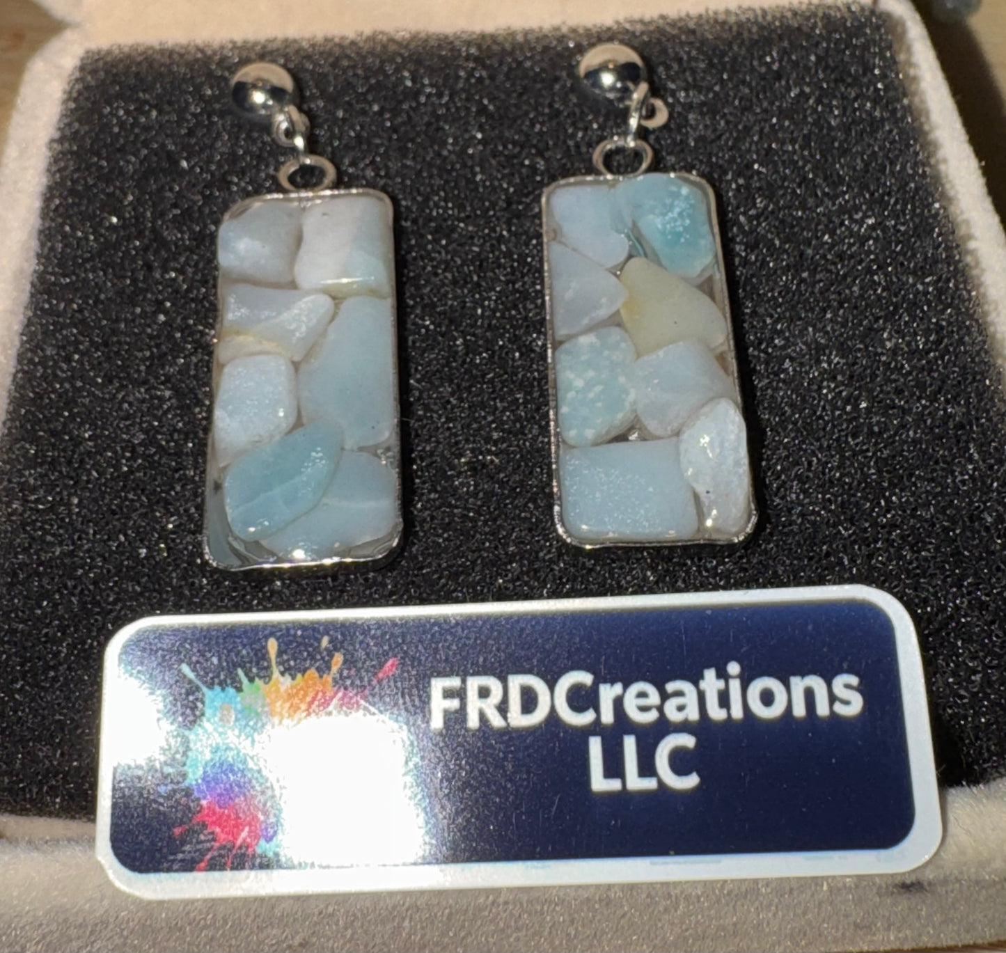Handemade Caribbean Calcite Earrings