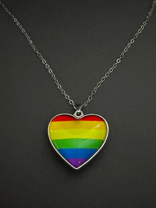 Curated Pride Heart Necklace