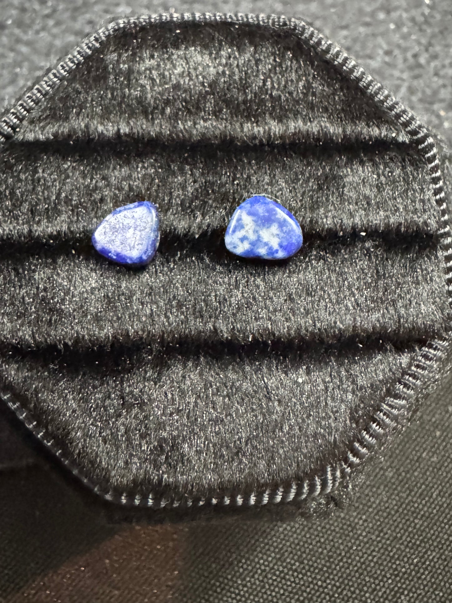 Handmade Lapis Lazuli Chip Earrings