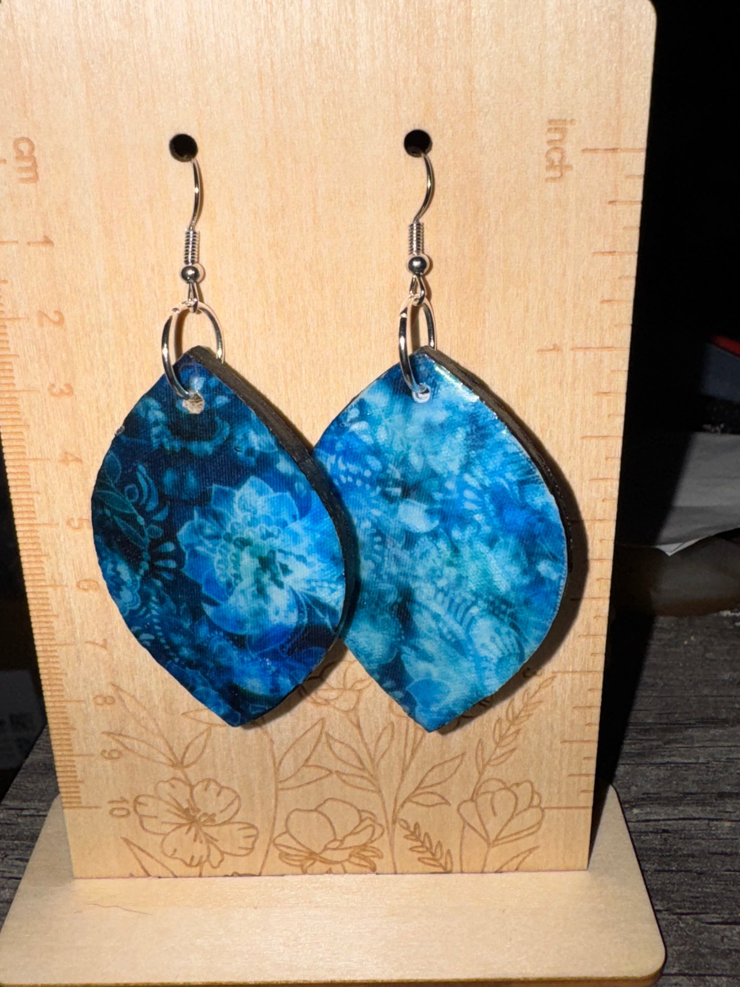 Handmade Ocean Bloom Leaf Earrings