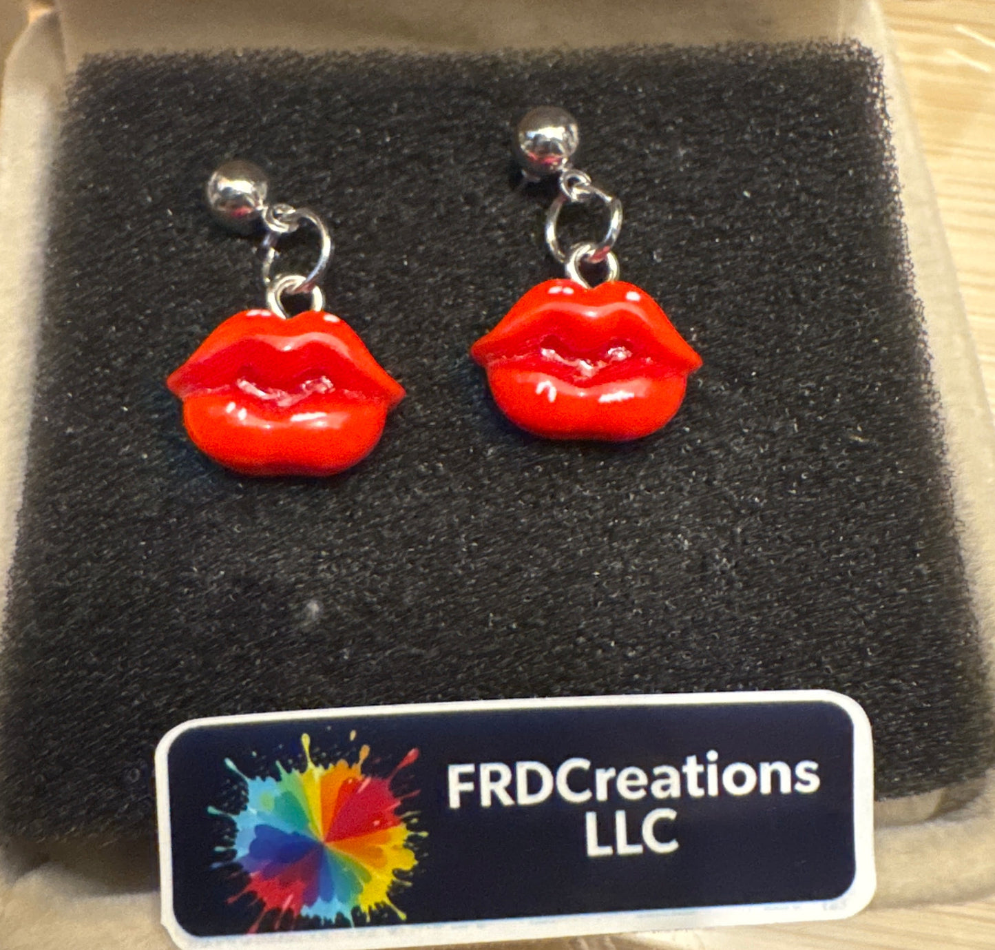 Handmade Lip Earrings