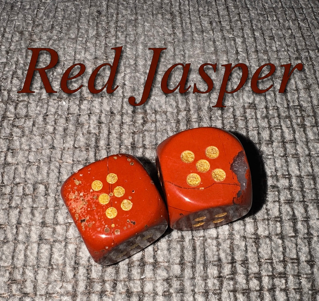 Hand Carved Crystal Dice Pair
