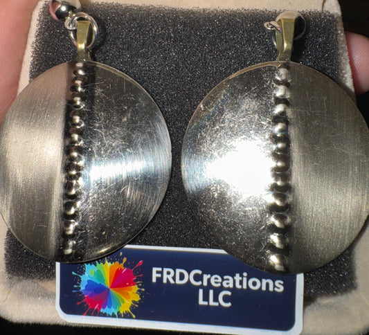 Handmade Vintage Button Stud Earrings