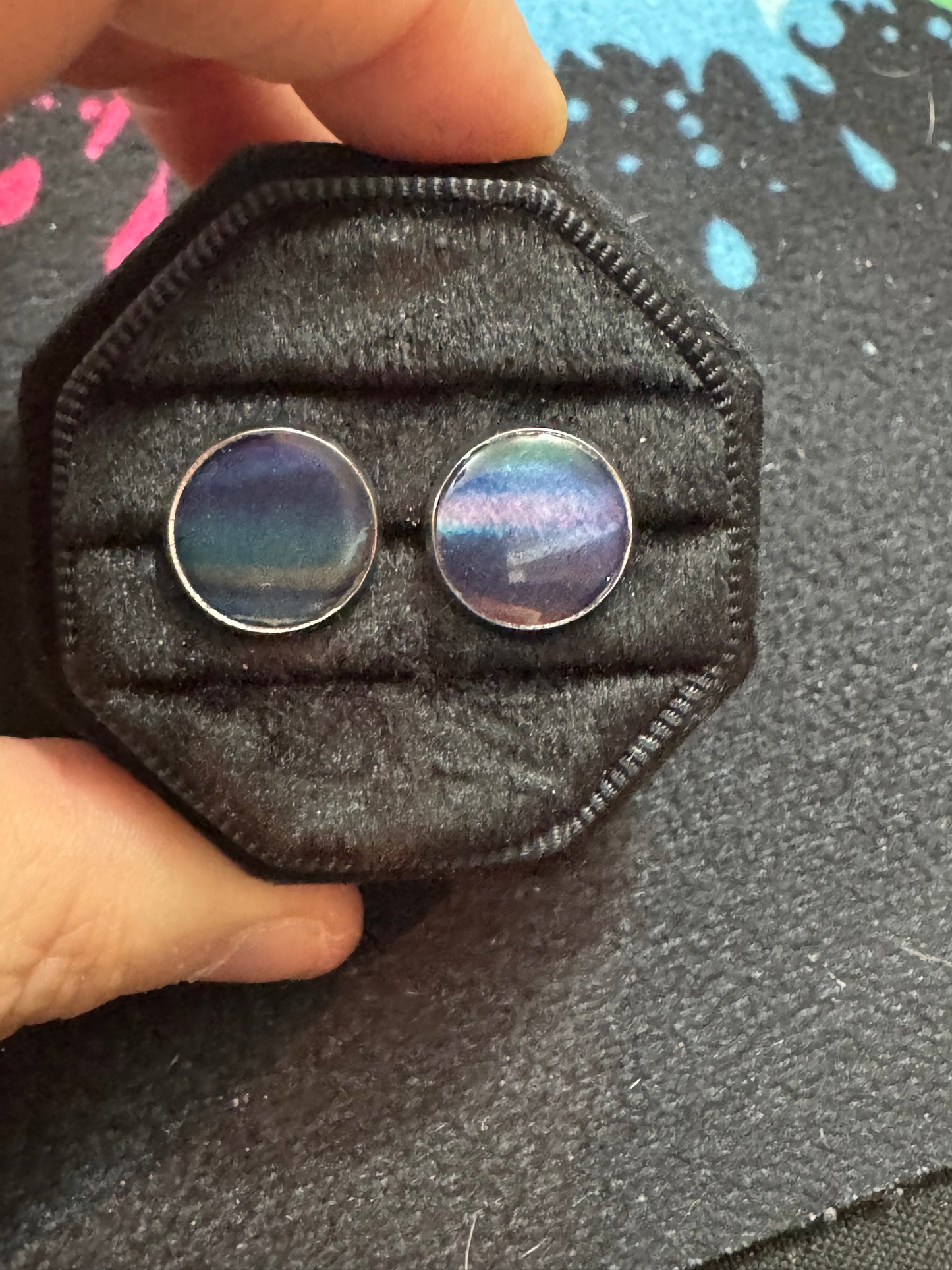 Handmade Paper & Resin Earrings