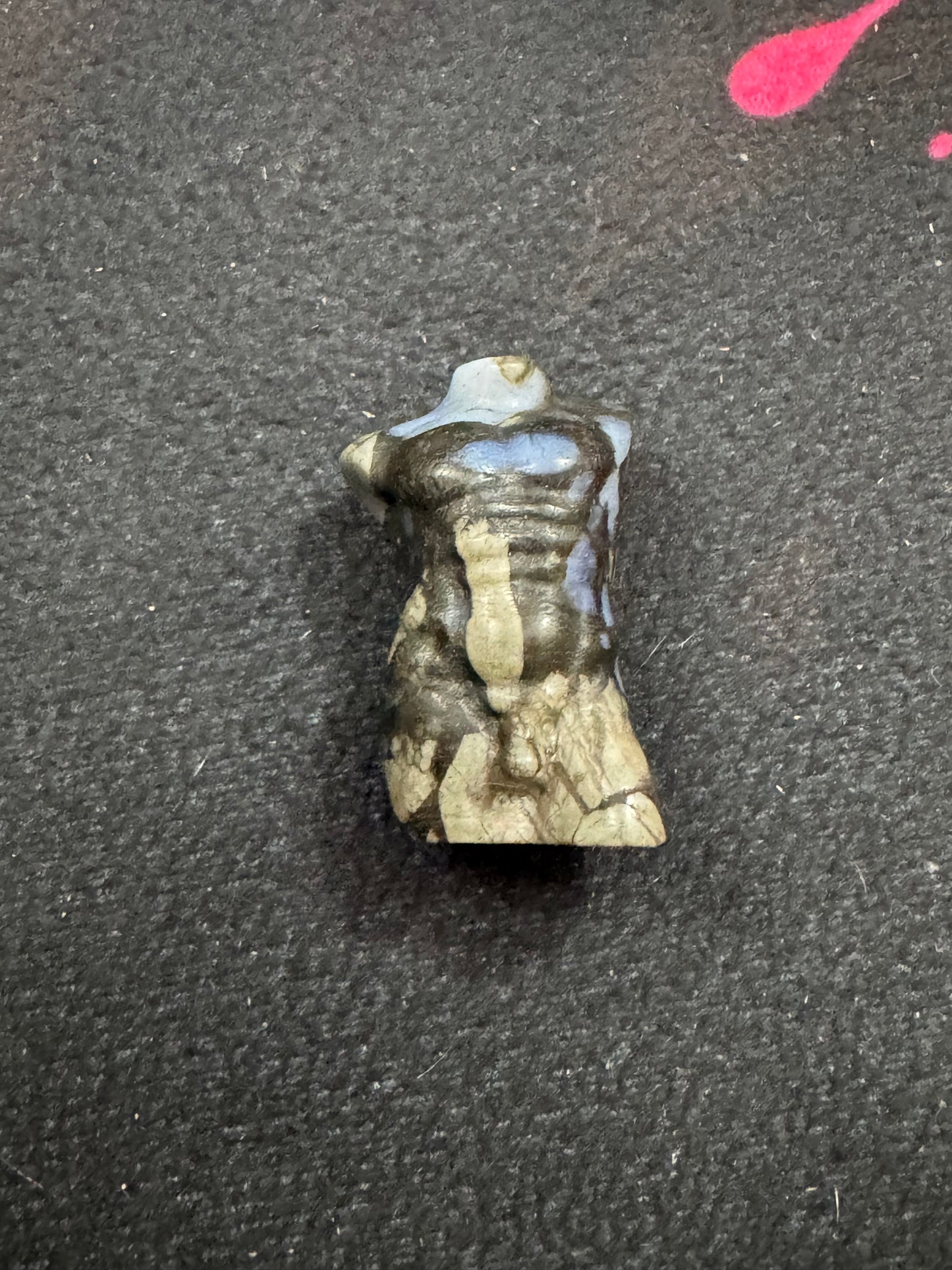Mini Crystal Male Body Carving – 2 Inch Figure