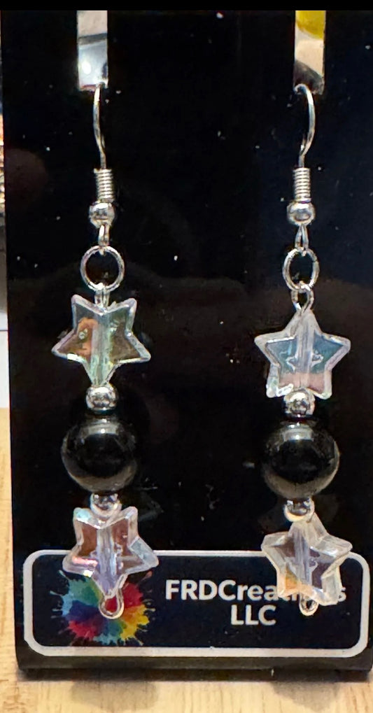 Handmade Cosmic Star Drop Earrings