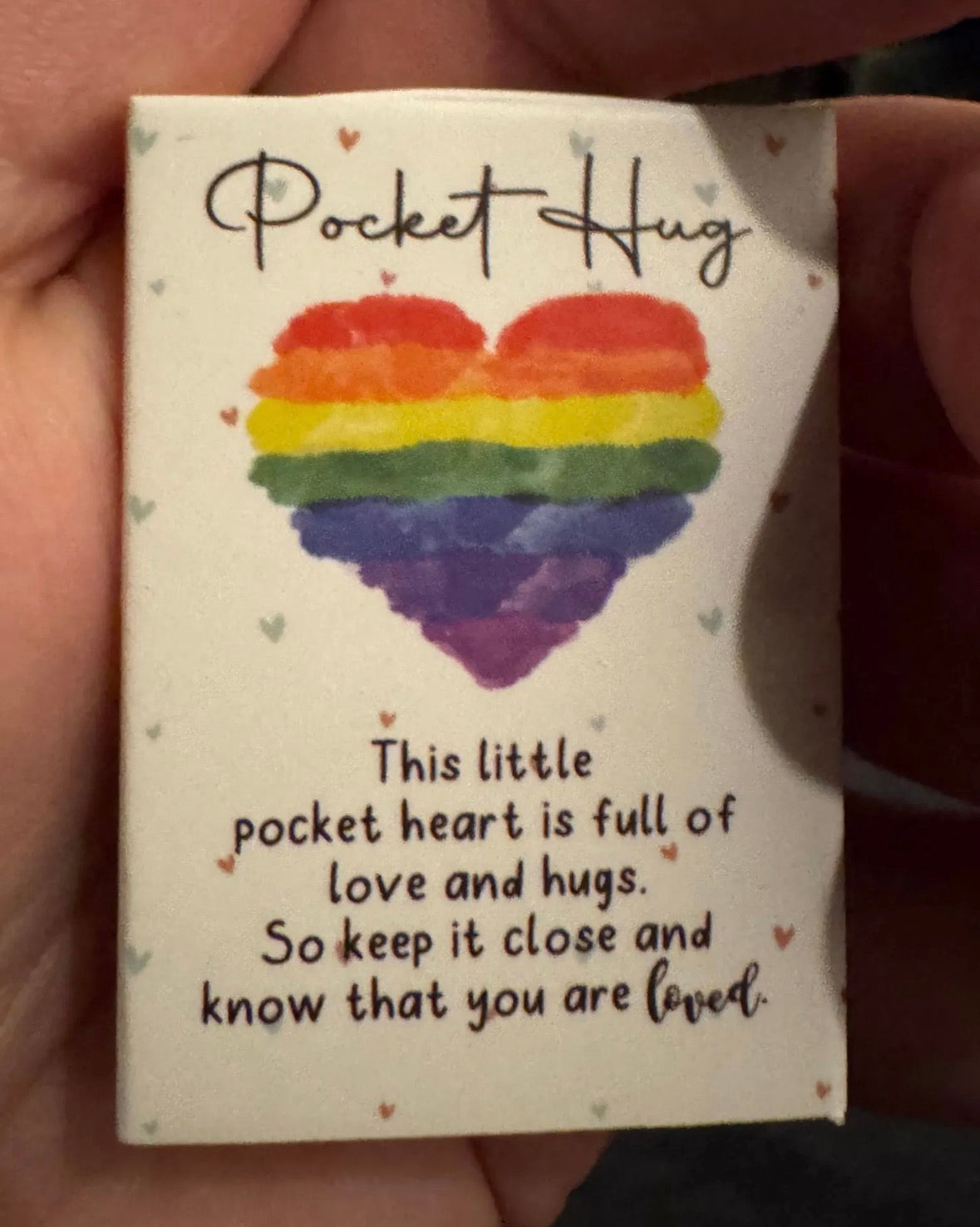 Box with rainbow heart