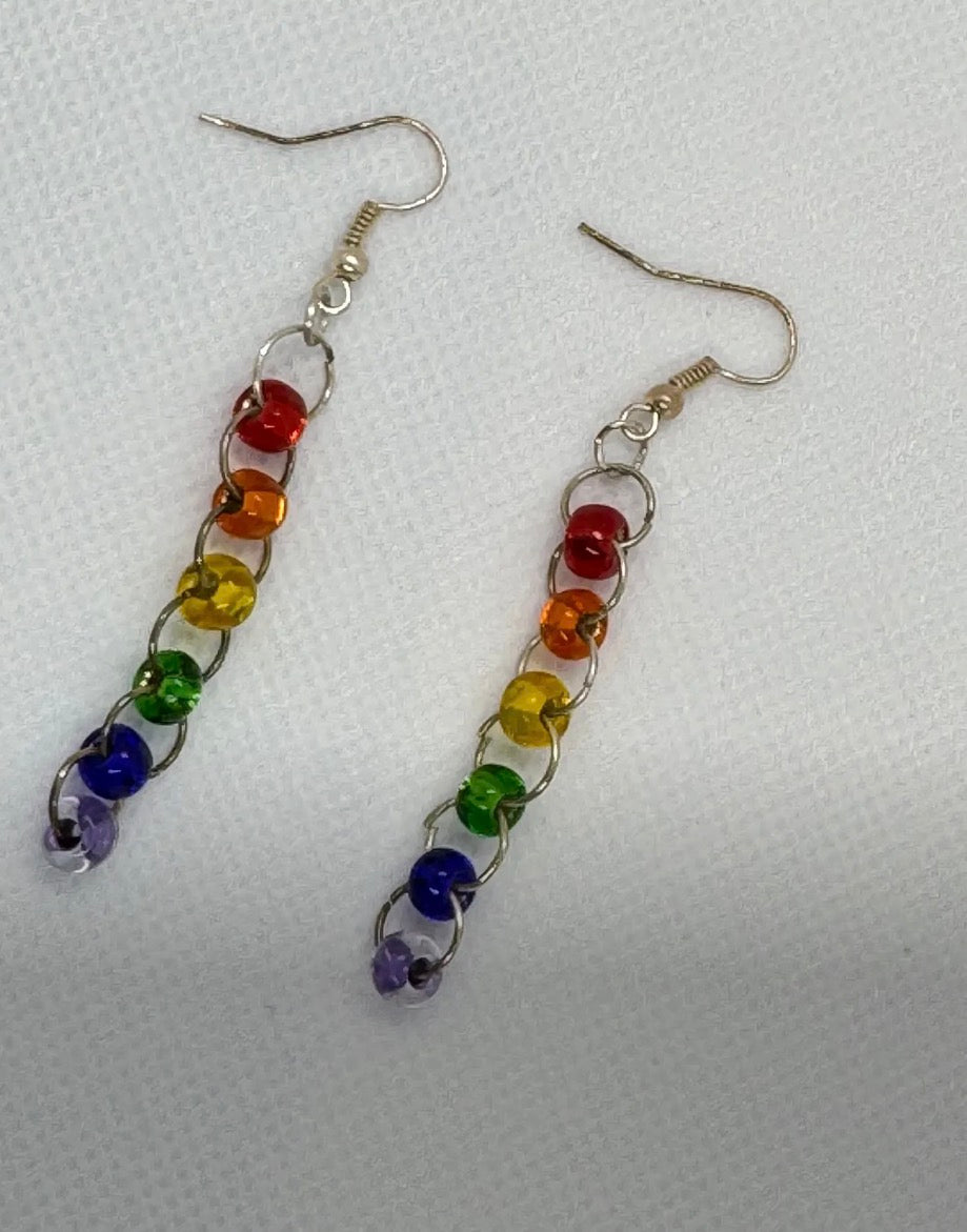 Handmade Rainbow Earrings