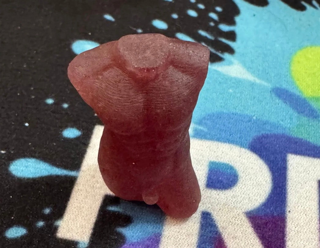 Strawberry Quartz Male Body Crystal 