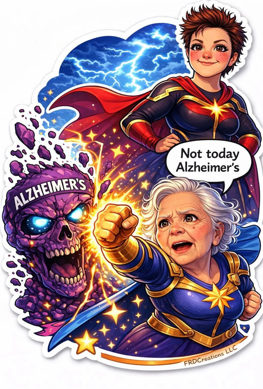 Superheros fignting alzheimers. 