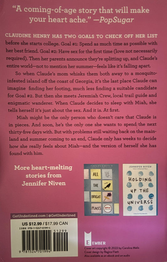 Breathless-Jennifer Niven- Banned Book