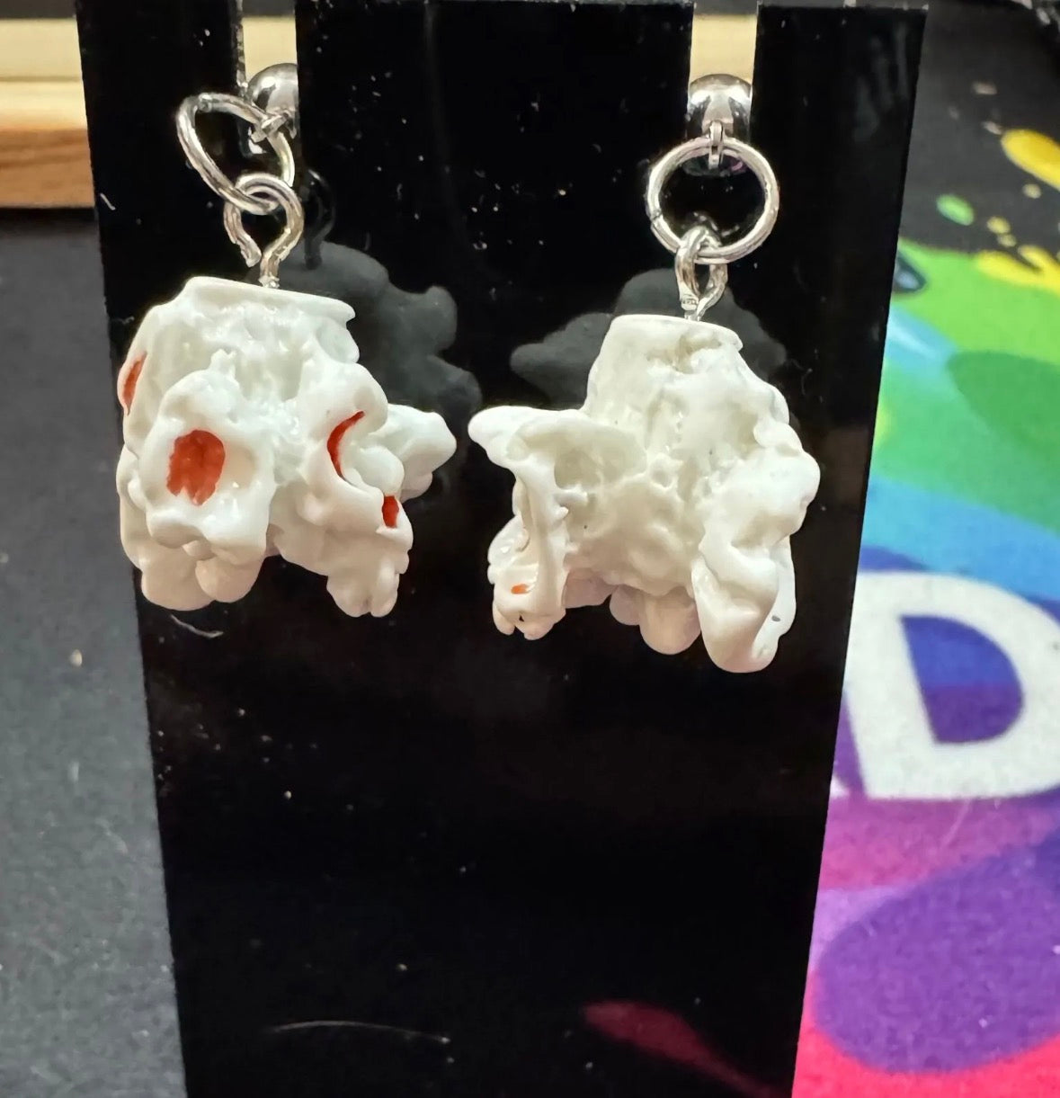 popcorn earrings 