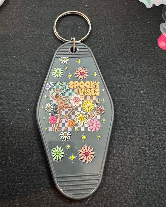 Spooky Vibes Motel Keychain 