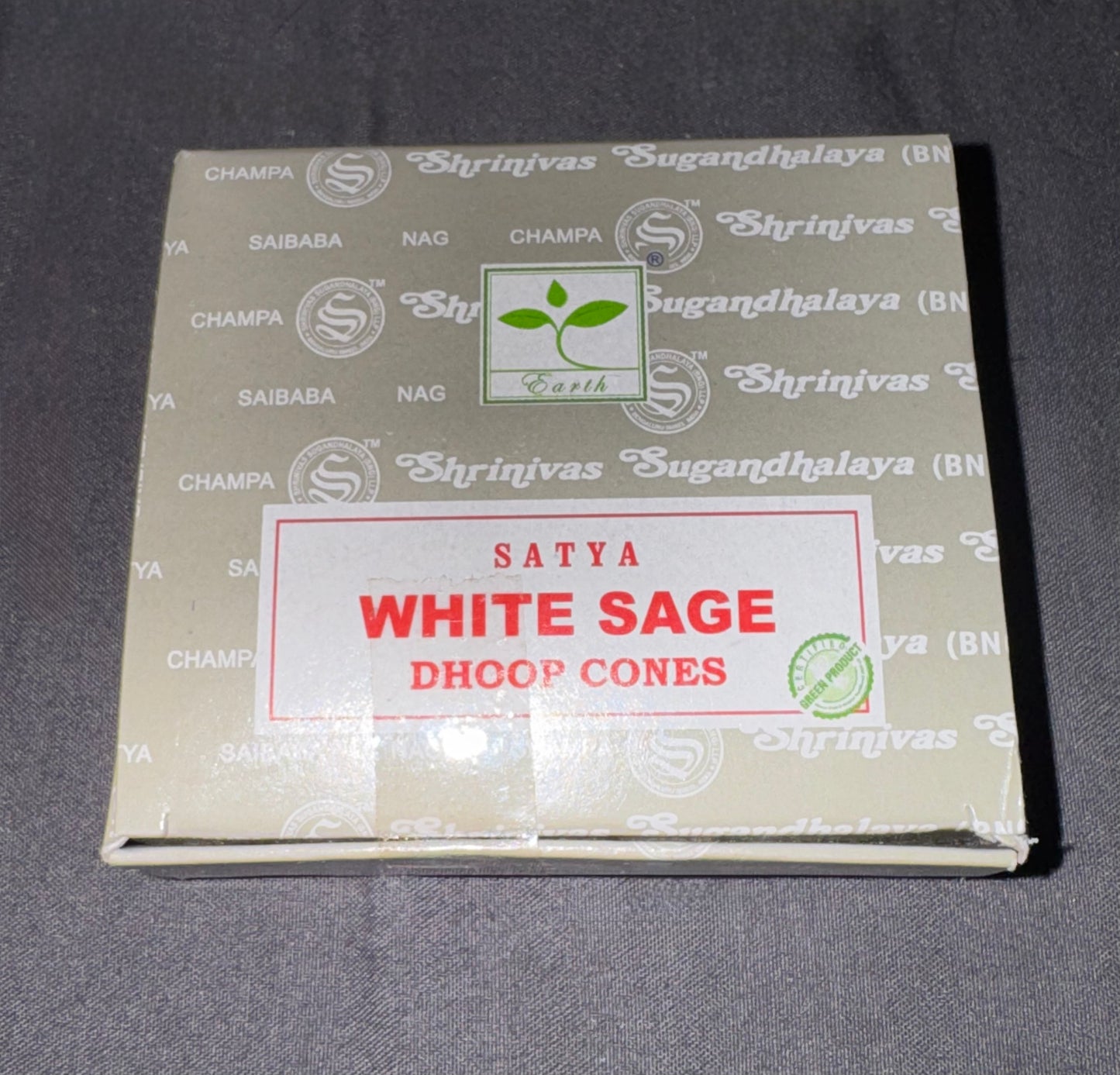 Satya-Nag Champa-Dhoop Cones Incense 12 Cone Box
