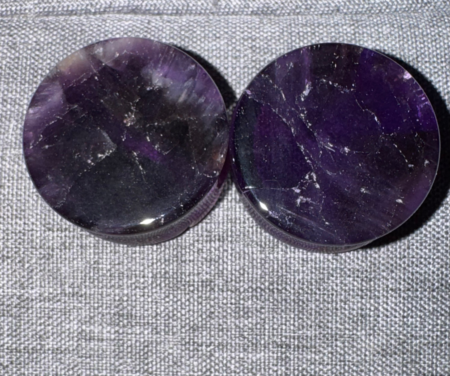 Amethyst Crystal Ear Gauges