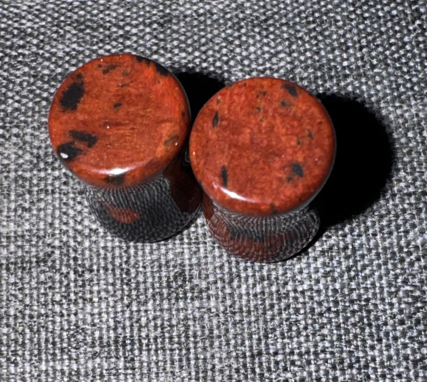 Mahogany Obsidian Crystal Ear Gauges