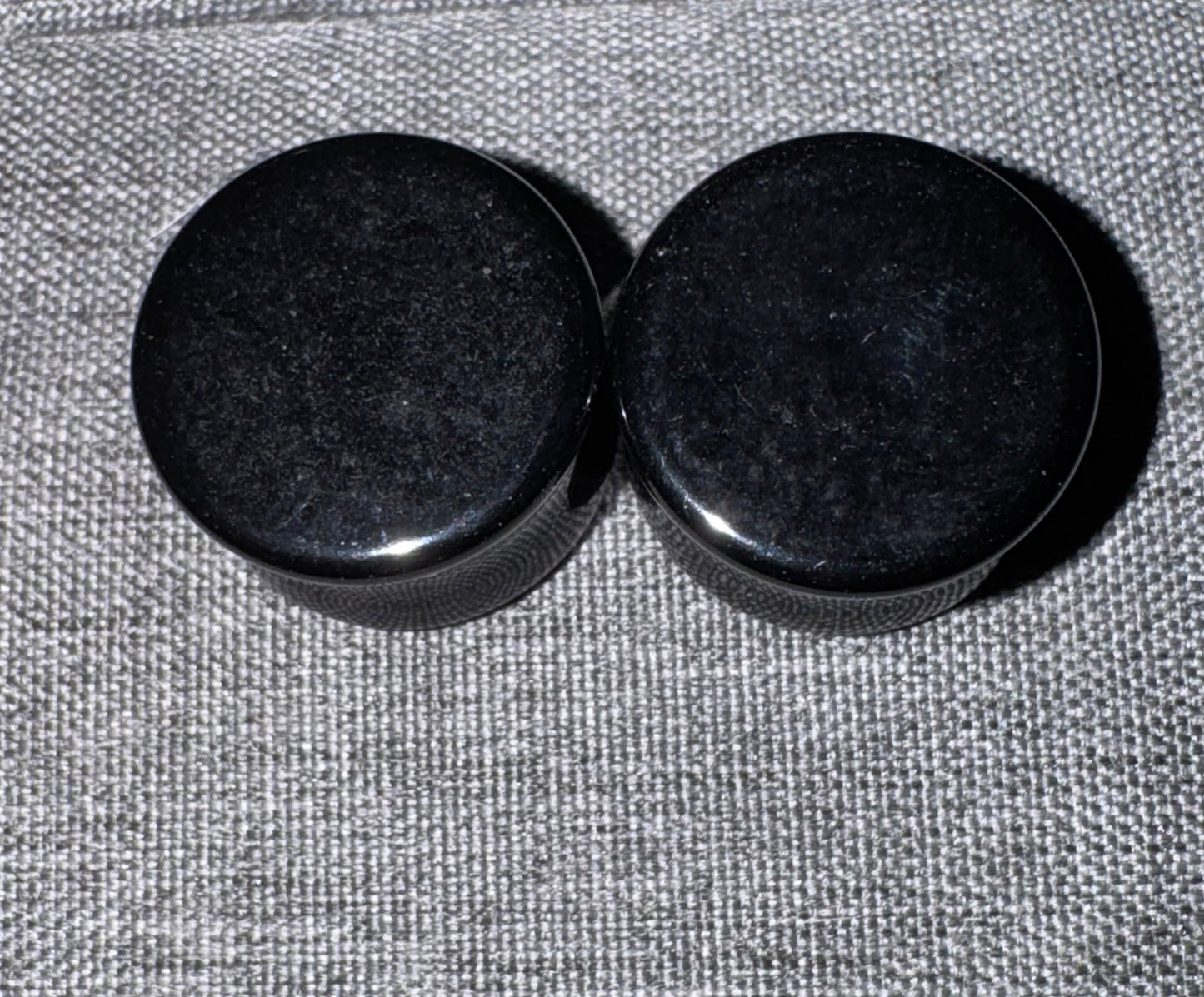 Black Obsidian Crystal Ear Gauges