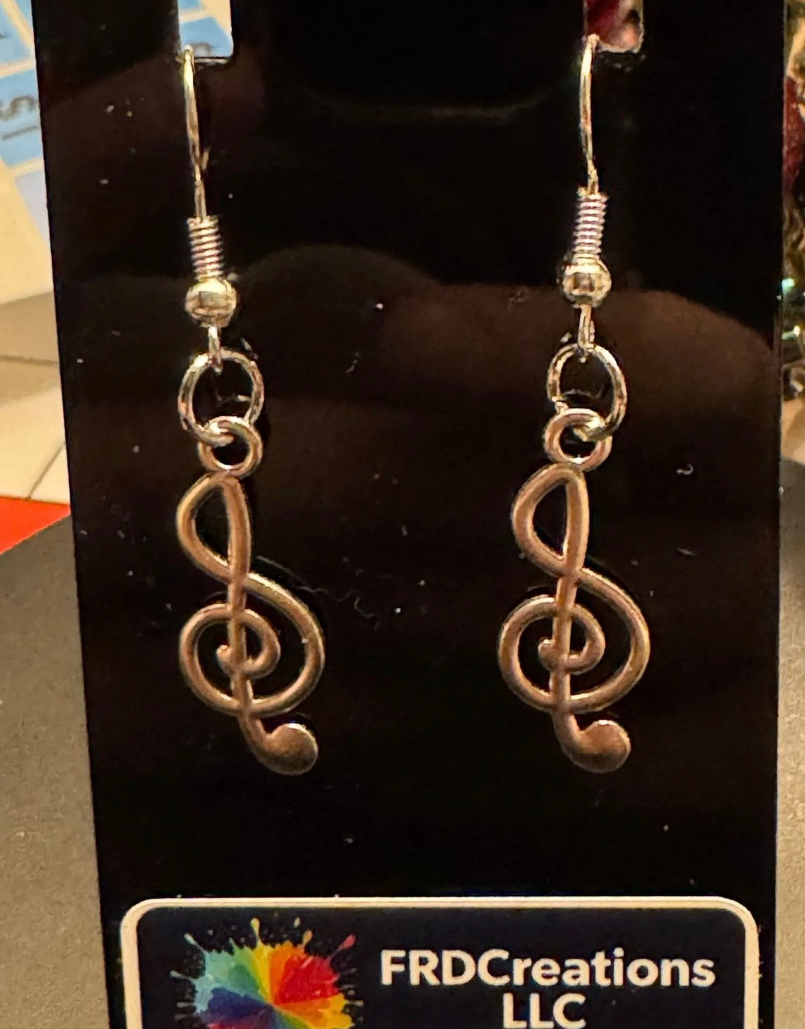 Handmade Treble Clef Earrings