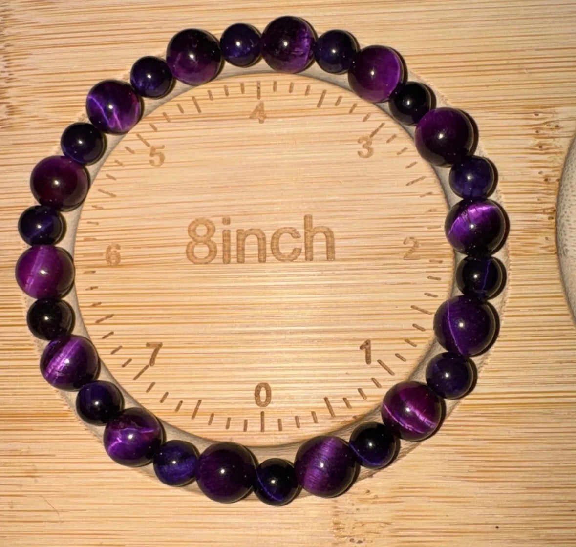 Purple Tiger's eye bracelet 