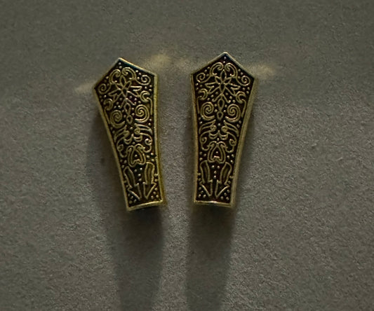 Destash Large Decorative Beads | Set of 2 | Choose Gold or Silver