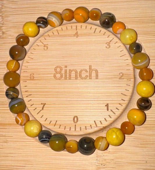 Handmade Bumblebee Jasper Bracelet