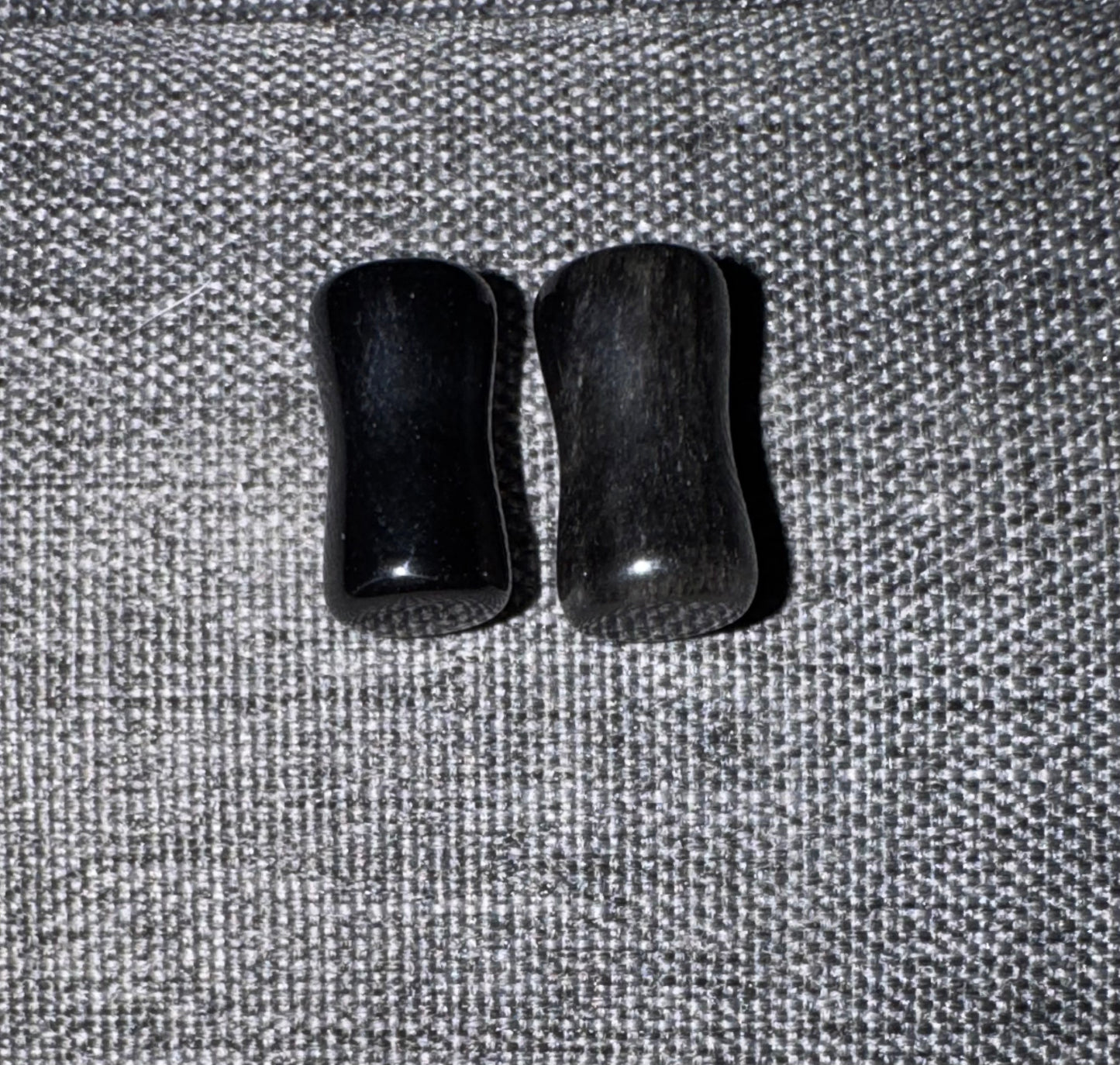 Black Obsidian Crystal Ear Gauges
