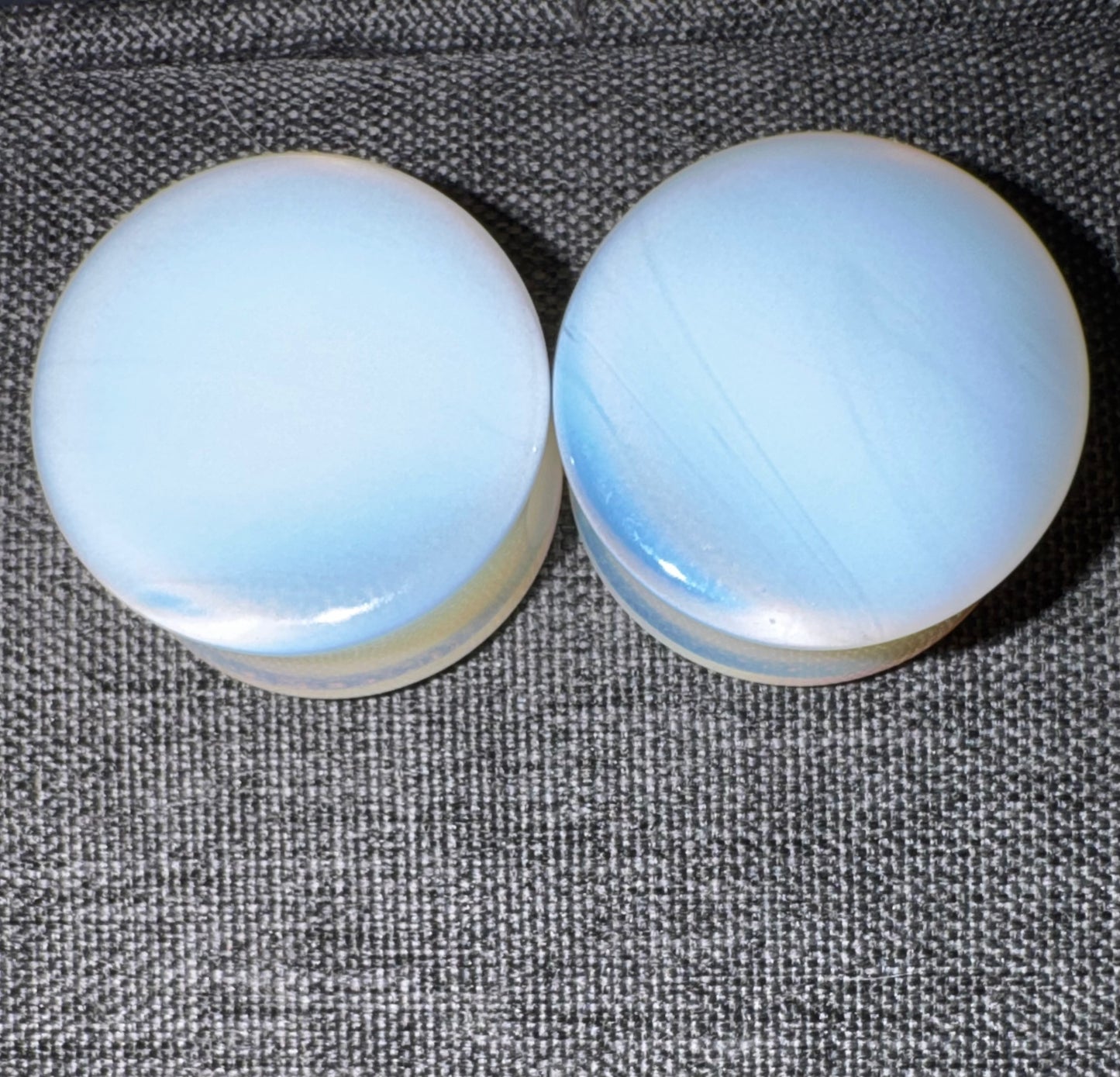 Opalite Crystal Ear Gauges