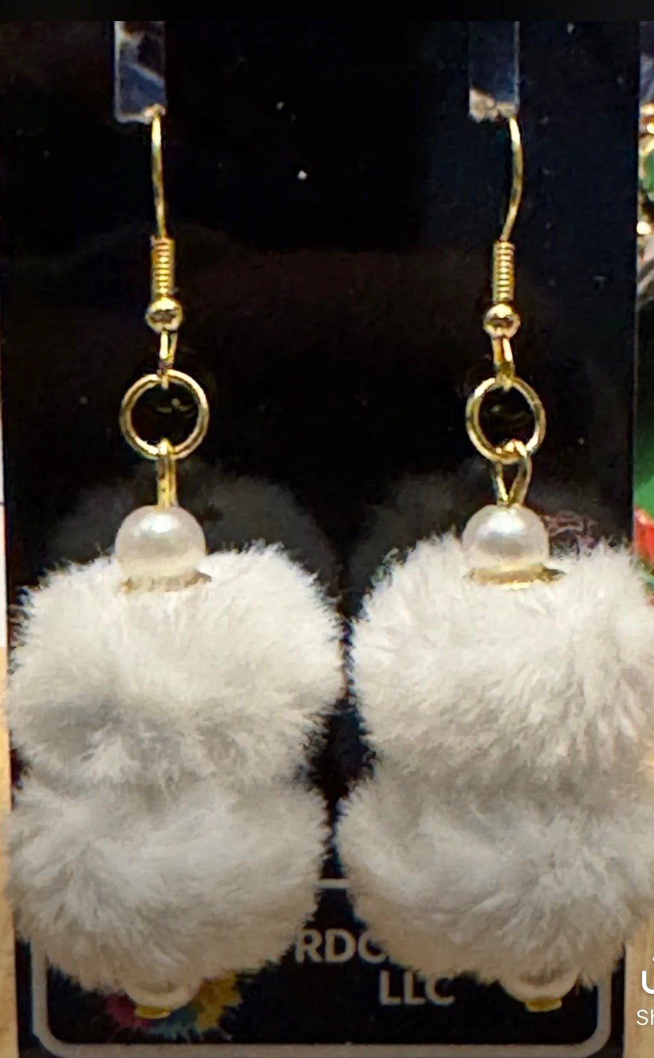 Handmade Cotton Cloud Earrings