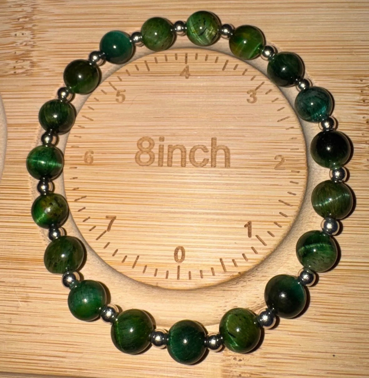 green tiger's eye bracelet 