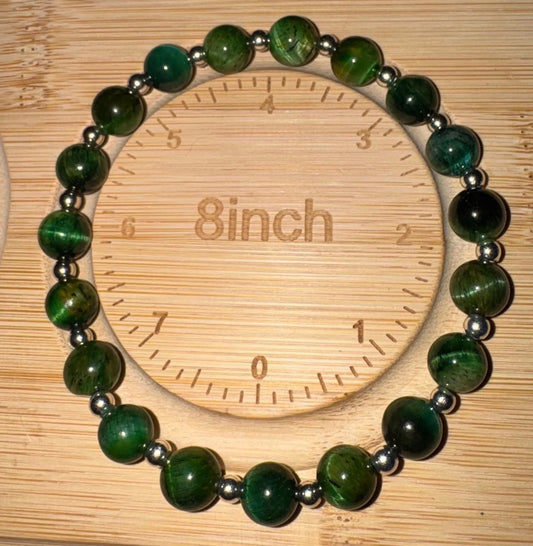 green tiger's eye bracelet 