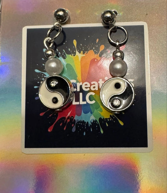 Handmade Yin Yang Earrings