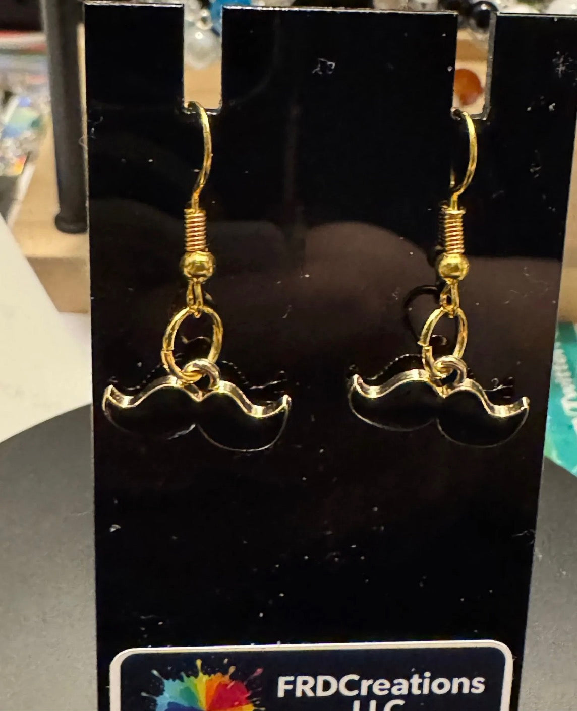 Mustache Earrings 