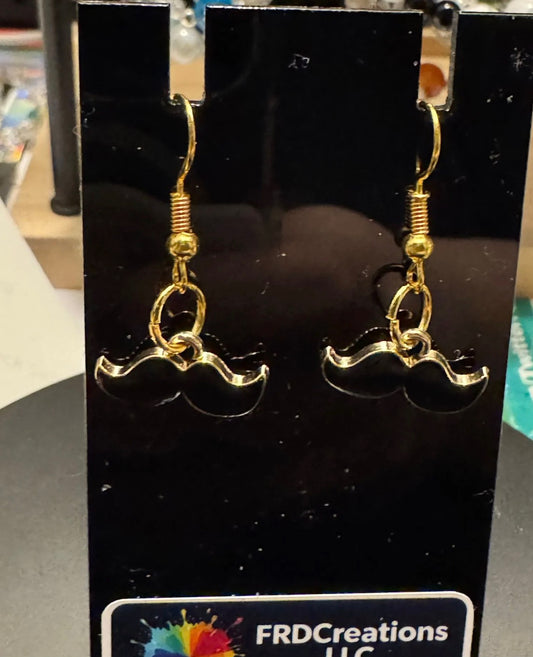 Mustache Earrings 