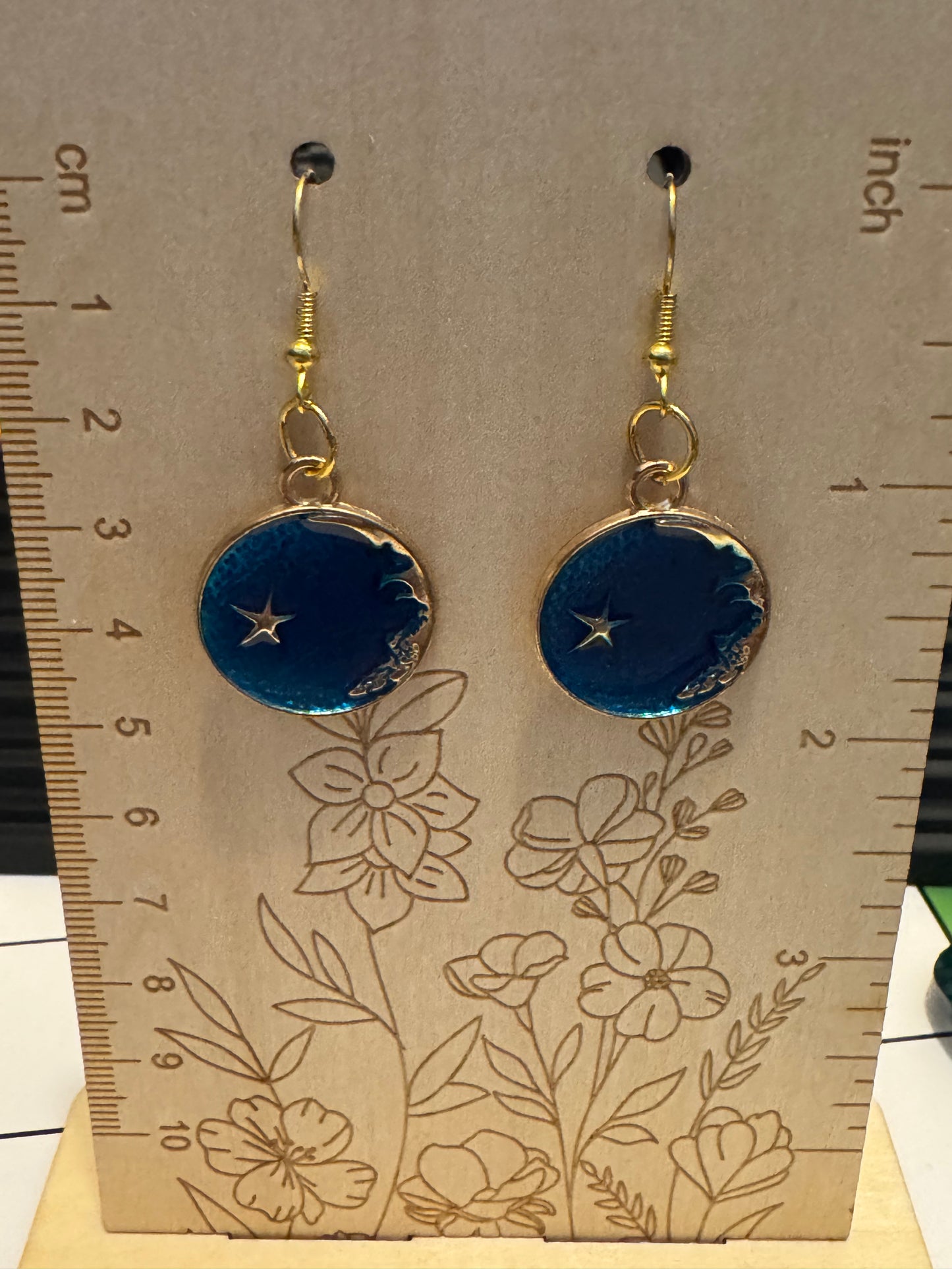 Handmade Midnight Moon Earrings