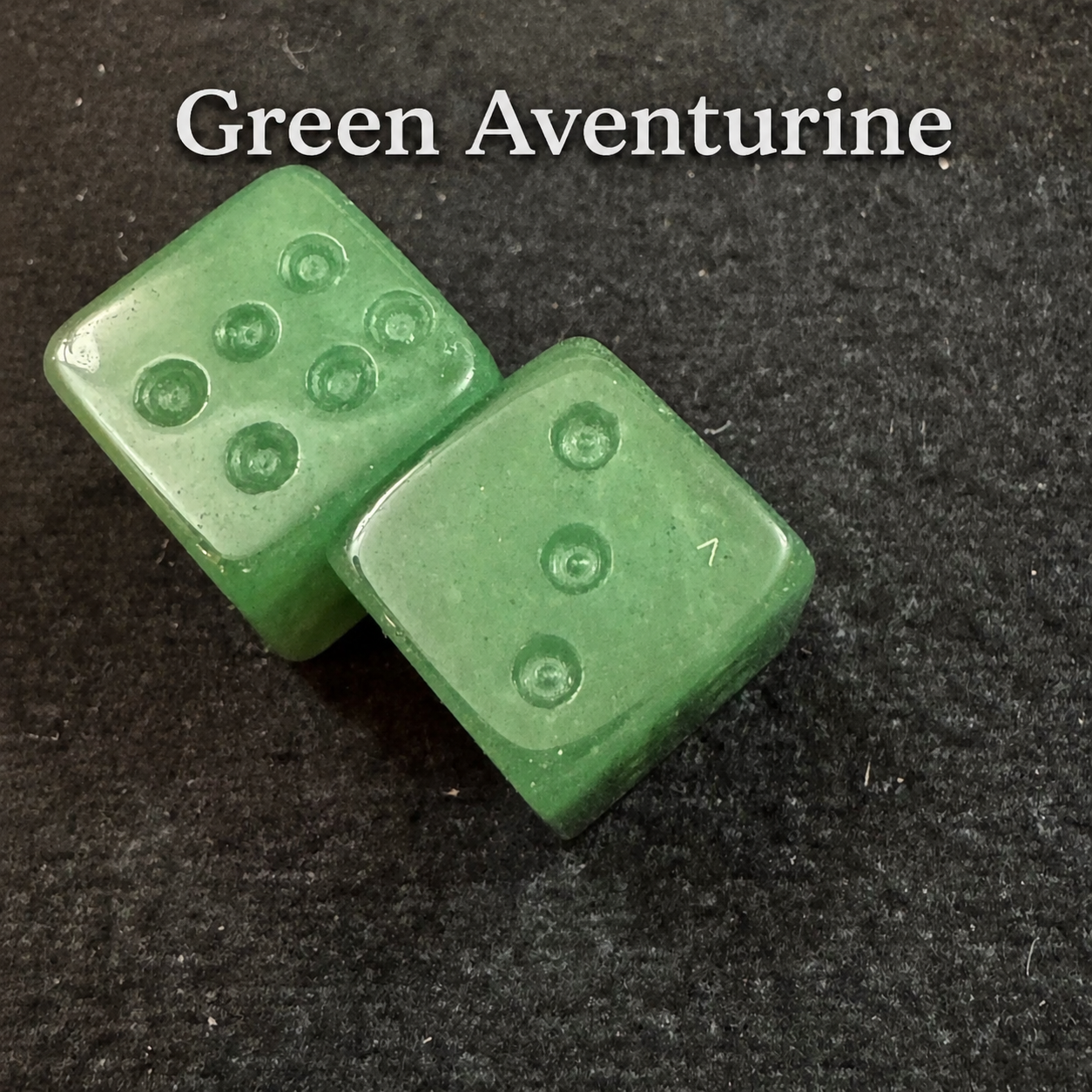 Green Aventurine Dice