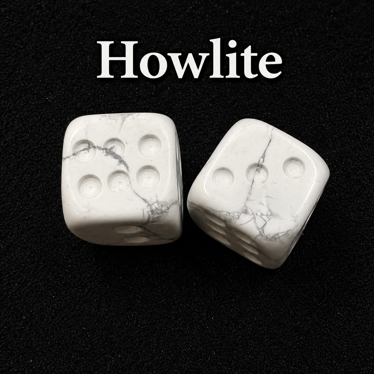 Howlite Dice