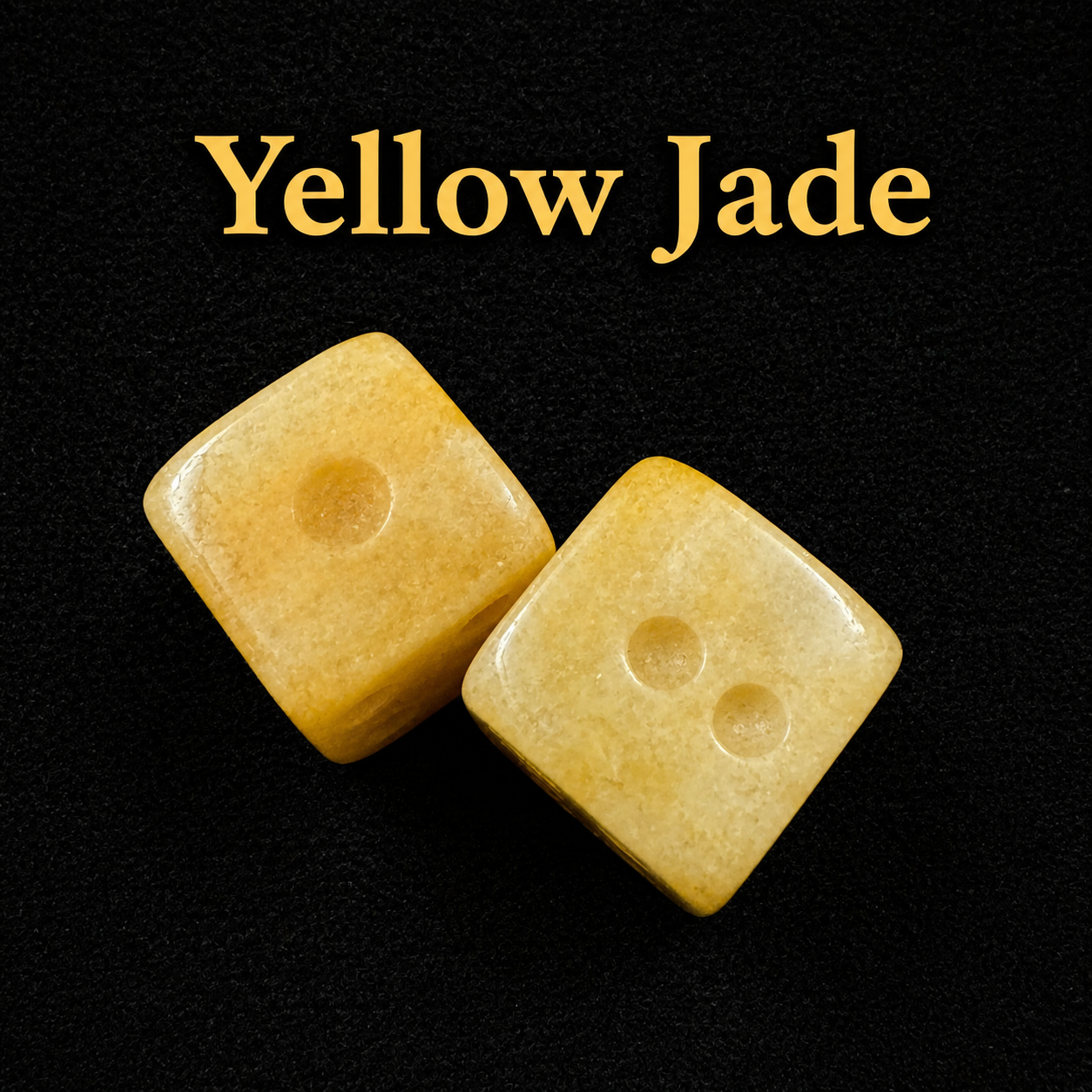 Yellow Jade Dice