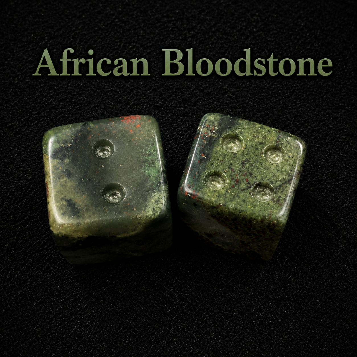 African Bloodstone dice