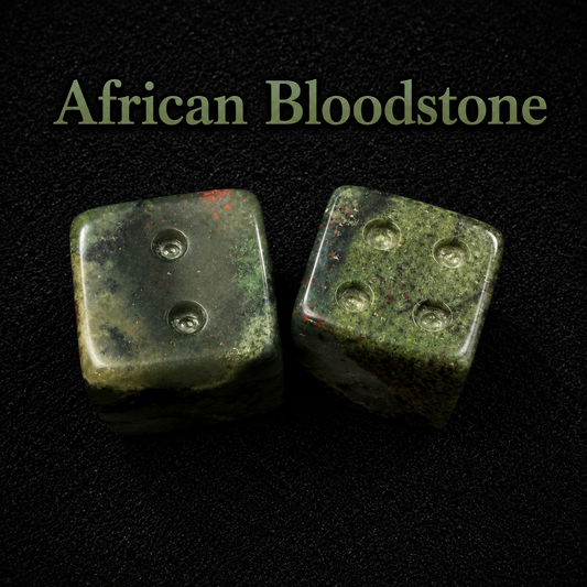 African Bloodstone dice